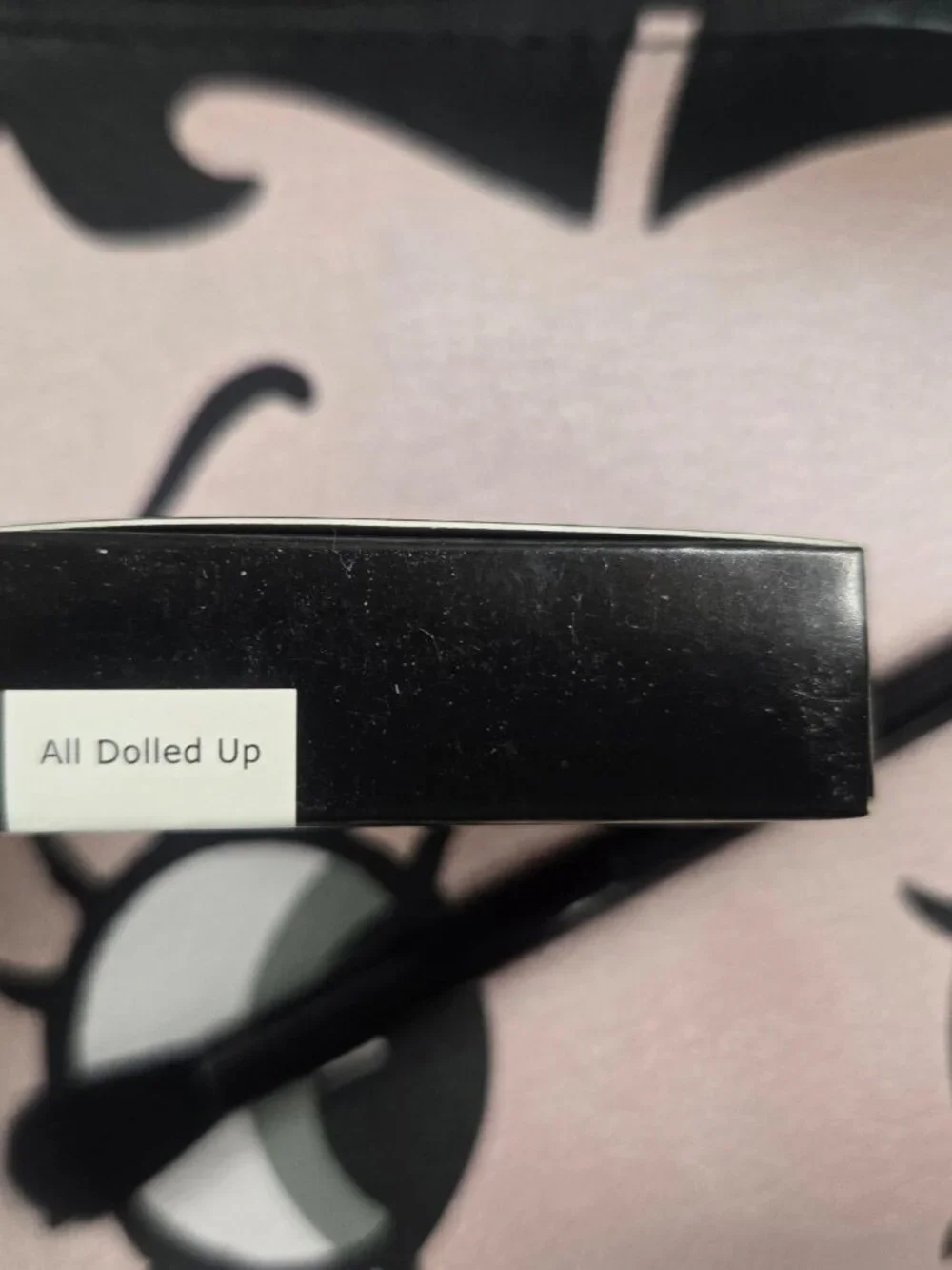 Ipsy X Betty Boop - Black Eyeshadow brush with Red Hearts + Powder Blush/Bag